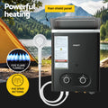 Devanti Portable Gas Water Heater LPG Black Pump