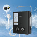 Devanti Portable Gas Water Heater LPG Black Pump