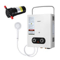 Devanti Portable Gas Water Heater LPG White 6L Pump