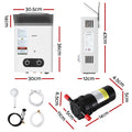Devanti Portable Gas Water Heater LPG White 6L Pump