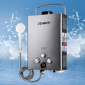 Devanti Portable Gas Water Heater LPG 12L Grey With Pump