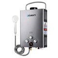 Devanti Portable Gas Water Heater 8L/Min LPG Grey