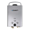 Devanti Portable Gas Water Heater 8L/Min LPG Grey