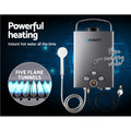 Devanti Portable Gas Water Heater 8L/Min LPG Grey