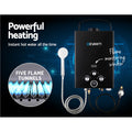 Devanti Portable Gas Water Heater 8L/Min LPG Black