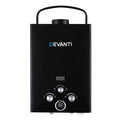 Devanti Portable Gas Water Heater 8L/Min LPG Pump Black