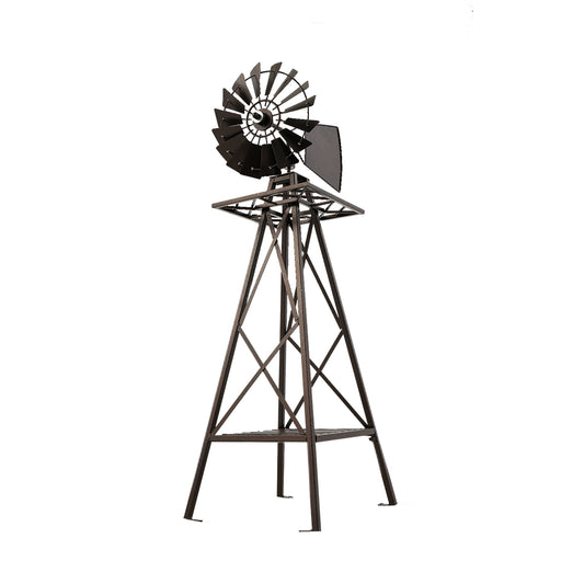 Garden Windmill 120cm Metal Outdoor Decor Ornamental