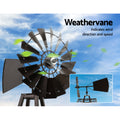 Garden Windmill 120cm Metal Outdoor Decor Ornamental