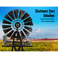 Garden Windmill 120cm Metal Outdoor Decor Ornamental
