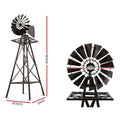 Garden Windmill 160cm Metal Outdoor Ornament Decor