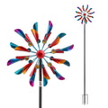 Gardeon Garden Windmill Metal Double Wind Spinner Outdoor Lawn Decor 190cm
