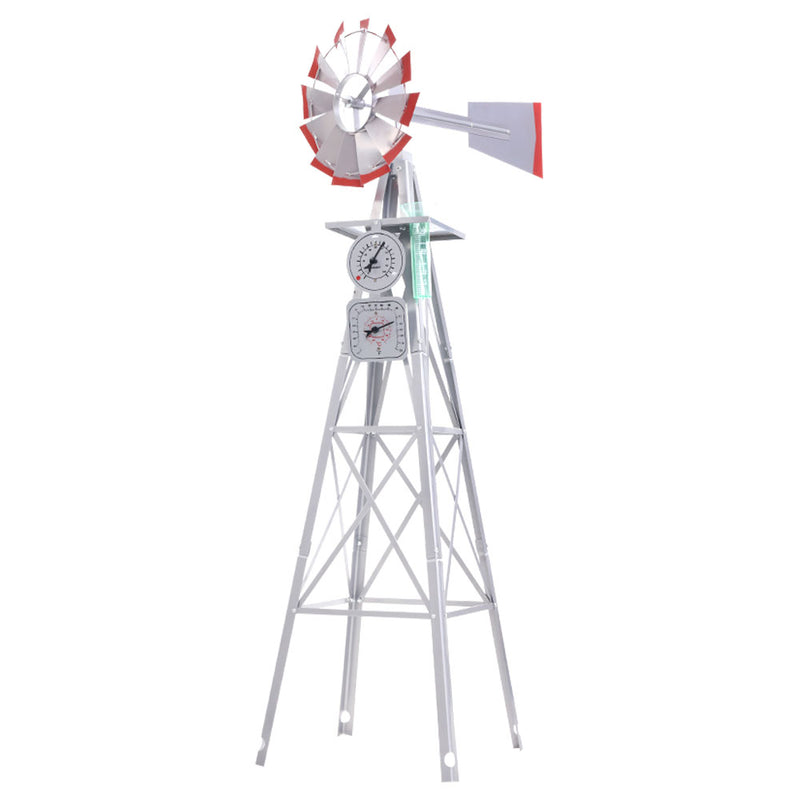 Garden Windmill 4FT 146cm Metal Outdoor Ornament Decor