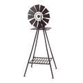 Gardeon Garden Windmill Metal Outdoor Yard Decor 160cm Bronze
