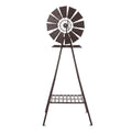 Gardeon Garden Windmill Metal Outdoor Yard Decor 160cm Bronze