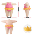 Inflatable Costume Funny Fat Suit Fancy Dress Adult Party Outfit Pink One Size