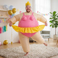 Inflatable Costume Funny Fat Suit Fancy Dress Adult Party Outfit Pink One Size