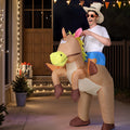 Inflatable Cowboy Costume Adult Blow Up Party Fancy Dress Halloween