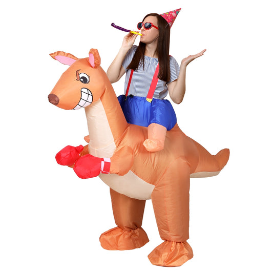 Inflatable Kangaroo Costume Adult Blow Up Party Fancy Dress Halloween