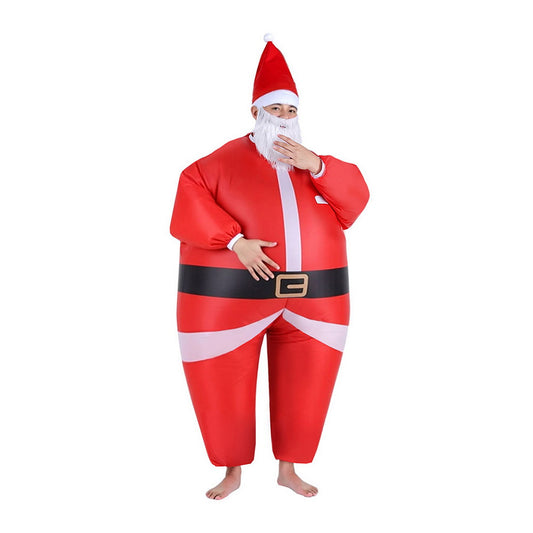 Inflatable Santa Claus Costume Adult Blow Up Christmas Fancy Dress