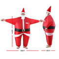 Inflatable Santa Claus Costume Adult Blow Up Fancy Dress Party Suit