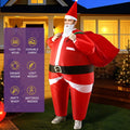 Inflatable Santa Claus Costume Adult Blow Up Fancy Dress Party Suit