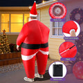 Inflatable Santa Claus Costume Adult Blow Up Fancy Dress Party Suit