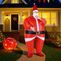 Inflatable Santa Claus Costume Adult Blow Up Fancy Dress Party Suit