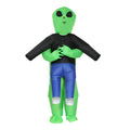 Inflatable Green Alien Costume Adult Suit Blow Up Halloween Party Fancy