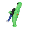 Inflatable Green Alien Costume Adult Suit Blow Up Halloween Party Fancy