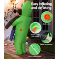 Inflatable Green Alien Costume Adult Suit Blow Up Halloween Party Fancy
