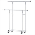 Artiss Double Rod Clothes Rack Adjustable Coat Stand Hanger