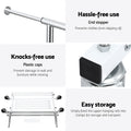 Artiss Double Rod Clothes Rack Adjustable Coat Stand Hanger