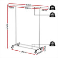 Artiss Adjustable Clothes Rack Rail Coat Stand Hanger