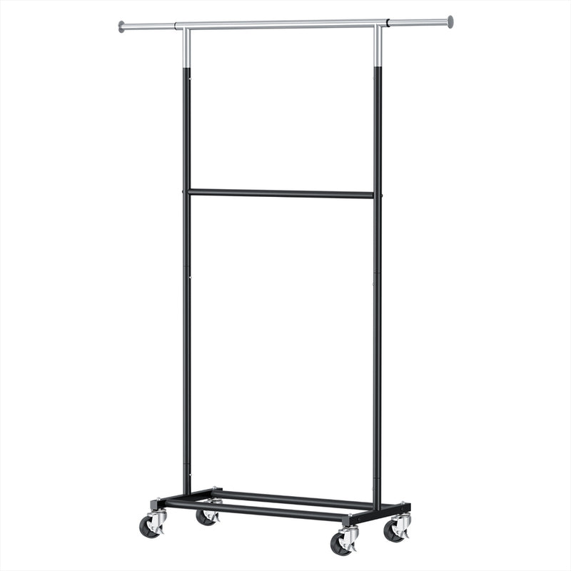 Artiss Double Rod Clothes Rack Adjustable Coat Hanger Stand