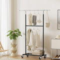 Artiss Double Rod Clothes Rack Adjustable Coat Hanger Stand