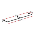 Artiss Clothes Rack Airer Floating Shelf Metal 3in1