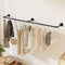 Artiss Clothes Rack Airer Floating Shelf Metal 3in1