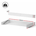 Artiss Clothes Rack Wall Mounted Airer Foldable Hidden Space 5 Rods White