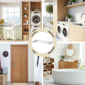 Artiss Clothes Rack Wall Mounted Airer Foldable Hidden Space 5 Rods White