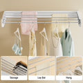 Artiss Wall Mounted Clothes Rack Foldable Airer White