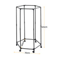 Artiss Clothes Rack 6 Rods Airer Rail with Wheels