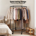 Artiss Clothes Rack 6 Rods Airer Rail with Wheels