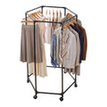 Artiss Clothes Rack 6 Rods Airer Rail with Wheels