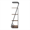 Artiss 4-Tier Clothes Rack Airer Walnut Wardrobe Organiser