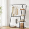 Artiss 4-Tier Clothes Rack Airer Walnut Wardrobe Organiser