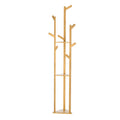 Artiss Clothes Rack 9 Hooks Bamboo Airer Coat Stand