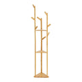 Artiss 2X Clothes Rack Airer Coat Stand 9 Hooks Bamboo