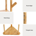 Artiss 2X Clothes Rack Airer Coat Stand 9 Hooks Bamboo