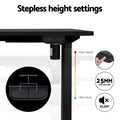 Artiss Electric Standing Desk Frame Black 70KG Height Adjustable