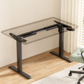 Artiss Electric Standing Desk Frame Black 70KG Height Adjustable